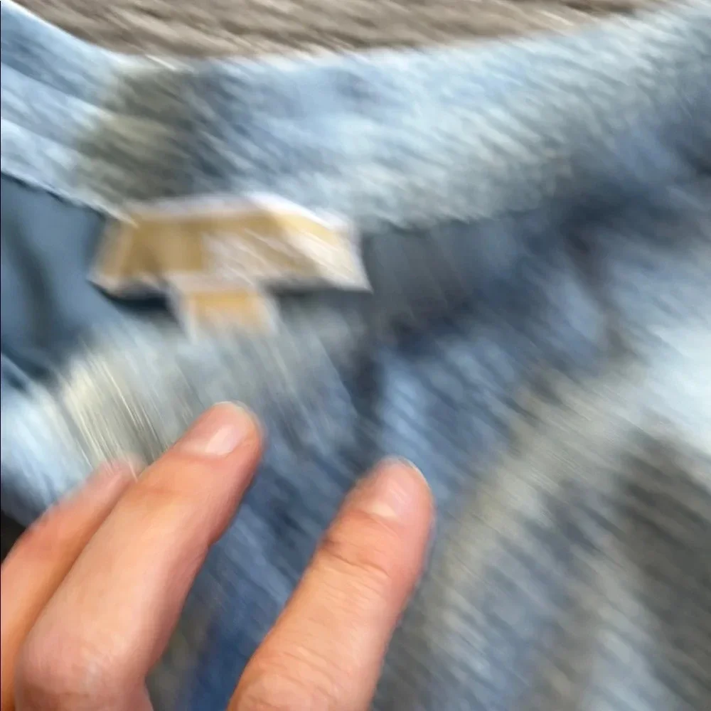 Michael Kors Light Blue Patterned Trousers